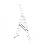 Фото №6 - Лестница алюминиевая 3-х секционная универсальная раскладная 3*8ступ. 5.09м INTERTOOL LT-0308