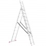 Фото №4 - Лестница алюминиевая 3-х секционная универсальная раскладная 3x10 ступ. 6,77 м INTERTOOL LT-0310