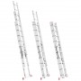Фото №6 - Лестница алюминиевая 3-х секционная универсальная раскладная 3x10 ступ. 6,77 м INTERTOOL LT-0310
