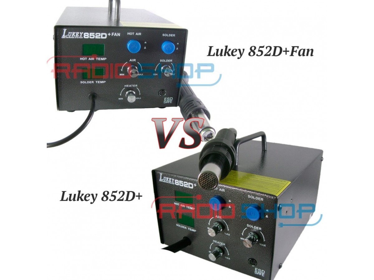 Сравнительный обзор паяльных станций Lukey 852D+ и Lukey 852D+Fan