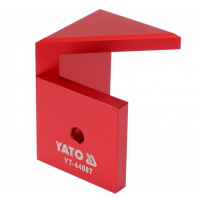 Шаблон розмічувальний YATO кутовий зі шкалою 60х45х45 мм YT-44087