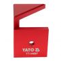 Фото №2 - Шаблон розмічувальний YATO кутовий зі шкалою 60х45х45 мм YT-44087