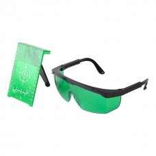 Фото - Мишень+очки для лазерного уровня, для зеленого лазера INTERTOOL MT-3068