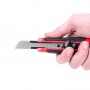 Фото №2 - Нож с металлической направляющей под лезвие 18 мм с резинированной рукояткой INTERTOOL HT-0503
