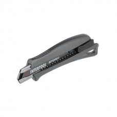 Фото - Нож сегментный 18 мм, алюминиевая рукоятка, металлическая направляющая, STORM INTERTOOL HT-0534