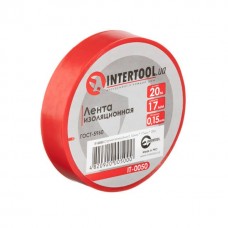 Стрічка ізоляційна, 17 мм * 20 м * 0.15 мм, червона INTERTOOL IT-0050