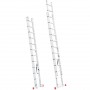 Фото №2 - Лестница алюминиевая, 2-секционная, универсальная, раскладная, 2*12 ступеней, 5,9 м INTERTOOL LT-0212