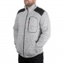 Фото №2 - Куртка вязаная SOFTSHELL серого цвета с черными вставками, ткань - 100% полиэстер 270 G, с карманом на груди и двумя боковыми, размер XL INTERTOOL SP-3114
