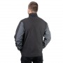 Фото №9 - Куртка SOFTSHELL темно сіро-чорна, тришарова, тканина - стрейч 300 GSM 100D, з водо- і вітрозахистом, розмір XL INTERTOOL SP-3134