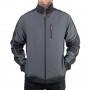Фото №3 - Куртка SOFTSHELL темно серо-черная, трехслойная, ткань - стрейч 300 GSM 100D, с водо- и ветрозащитой, размер XL INTERTOOL SP-3134