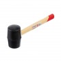 Фото №4 - Киевлянка резиновая 350 г, 50 мм, черная резина, деревянная ручка HT-0236