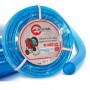 Фото №1 - Шланг для води тришаровий, синій, 3/4", 20 м, армований, PVC INTERTOOL GE-4073