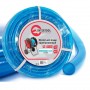 Фото №1 - Шланг для води тришаровий, синій, 1/2", 50 м, армований, PVC INTERTOOL GE-4056