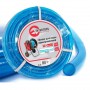 Фото №1 - Шланг для води тришаровий, синій, 1/2", 30 м, армований, PVC INTERTOOL GE-4055