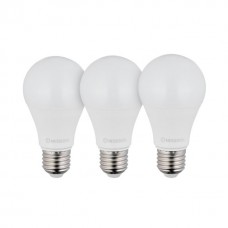 Лампи світлодіодні, набір 3 од. LL-0015, LED A60, E27, 12 Вт, 150-300 В, 4000 K, 30000 г, гарантія 3 роки INTERTOOL LL-3015