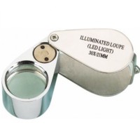 Лупа ювелирная MG21006 с Led подсветкой, 20Х, диам-18мм 2 LR 927