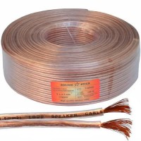 Кабель акустичний, мідний, 2х2, 5мм.кв., прозорий, 100м, Sound Star