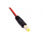 Фото №1 - Штекер питания DC, 5,5\2,1мм, с кабелем 0,3м (красно-черный), Tcom
