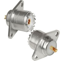 Гнездо UHF монтажное фланец 2 отверстия