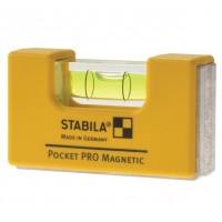 Уровень - мини STABILA Pocket PRO Magnetic магнитный 7 х 2 х 4 см, 1 капсула и зажим на ремень