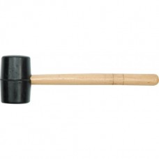 Фото - Молоток резиновый VOREL с деревянной ручкой, d = 55 мм, V-33650