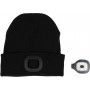 Фото №2 - Шапка зимняя черная с аккумуляторным Led фонарем Vorel 74226