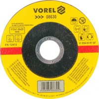 Диск отрезной по металлу VOREL: 115х1,0х22 мм, V-08630
