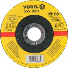 Диск отрезной по металлу VOREL: 115х2,5х22 мм, V-08633