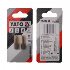 Фото - Насадка отверточная TORX T20 х 25 мм. HEX 1/4", покрытая титаном YATO YT-77943