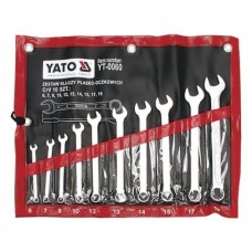 Набір ключів рожково-накидних М = 6-19 мм, YATO YT-0060