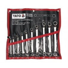 Фото - Набір ключів комбінованих вигнутих М = 6х7-24х27 мм, YATO YT-0250