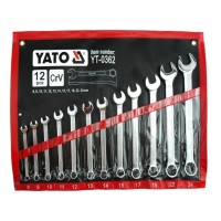 Набір ключів рожково-накидних САТІН М = 8-24 мм, YATO YT-0362