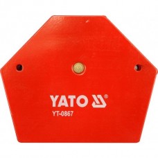 Фото - Струбцина магнитная для сварки 34 кг, 111 х 136 х 24 мм, YATO YT-0867