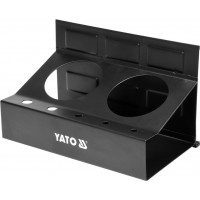 Полка магнитная YATO YT-08681 с 2 велим и 5 малыми отверстиями, 215 x 120 x 130 мм