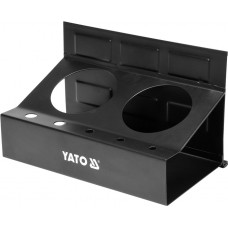 Фото - Полка магнитная YATO YT-08681 с 2 велим и 5 малыми отверстиями, 215 x 120 x 130 мм