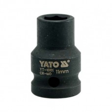 Фото - Головка торцевая ударная 6-гранная 1/2', М = 11 мм, L = 39 мм, YATO YT-1001