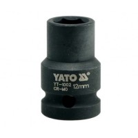 Головка торцевая ударная 6-гранная 1/2', М = 12 мм, L = 39 мм, YATO YT-1002