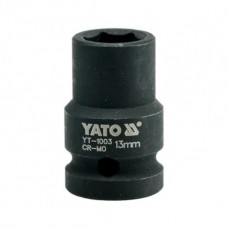 Фото - Головка торцевая ударная 6-гранная 1/2', М = 13 мм, L = 39 мм, YATO YT-1003