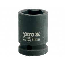 Фото - Головка торцевая ударная 6-гранная 1/2', М = 21 мм, L = 39 мм, YATO YT-1011