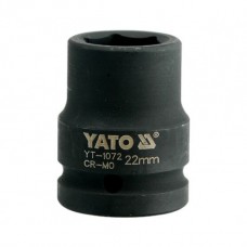 Фото - Головка торцевая ударная 6-гранная 3/4', М = 22 мм, L = 50 мм, YATO YT-1072
