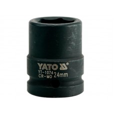 Фото - Головка торцева 6-гранна ударна 3/4', М = 24 мм, L = 50 мм, YATO YT-1074