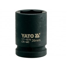 Фото - Головка торцевая ударная 6-гранная 3/4', М = 26 мм, L = 50 мм, YATO YT-1076