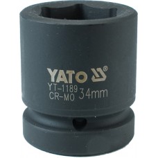 Фото - Головка торцева ударна 6-гранна 1', М = 34 мм, L = 61 мм, YATO YT-1189