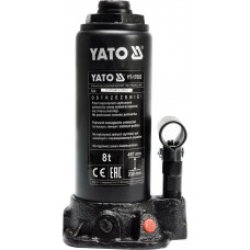 Домкрат гидравлический бутылочный 8 т, YATO YT-17003