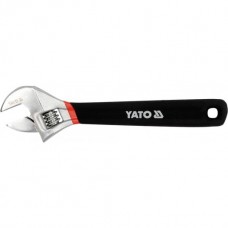 Ключ разводной L = 375 мм с обрезинной ручкой, YATO YT-21654