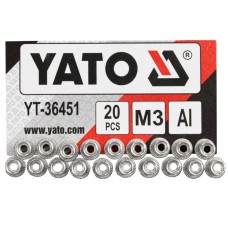 Заклепки алюминиевые YATO YT-36451