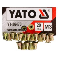 Гайки заклепувальні сталеві YATO YT-36470