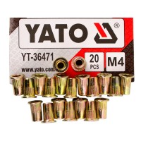 Гайки заклепувальні сталеві YATO YT-36471