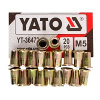 Гайки заклепувальні сталеві YATO YT-36472