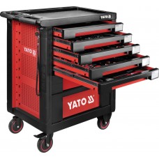 Шкаф с инструментами 95,8 х 76,6 х 46,5 см, 189 элементов, 14 лотков YATO YT-55292